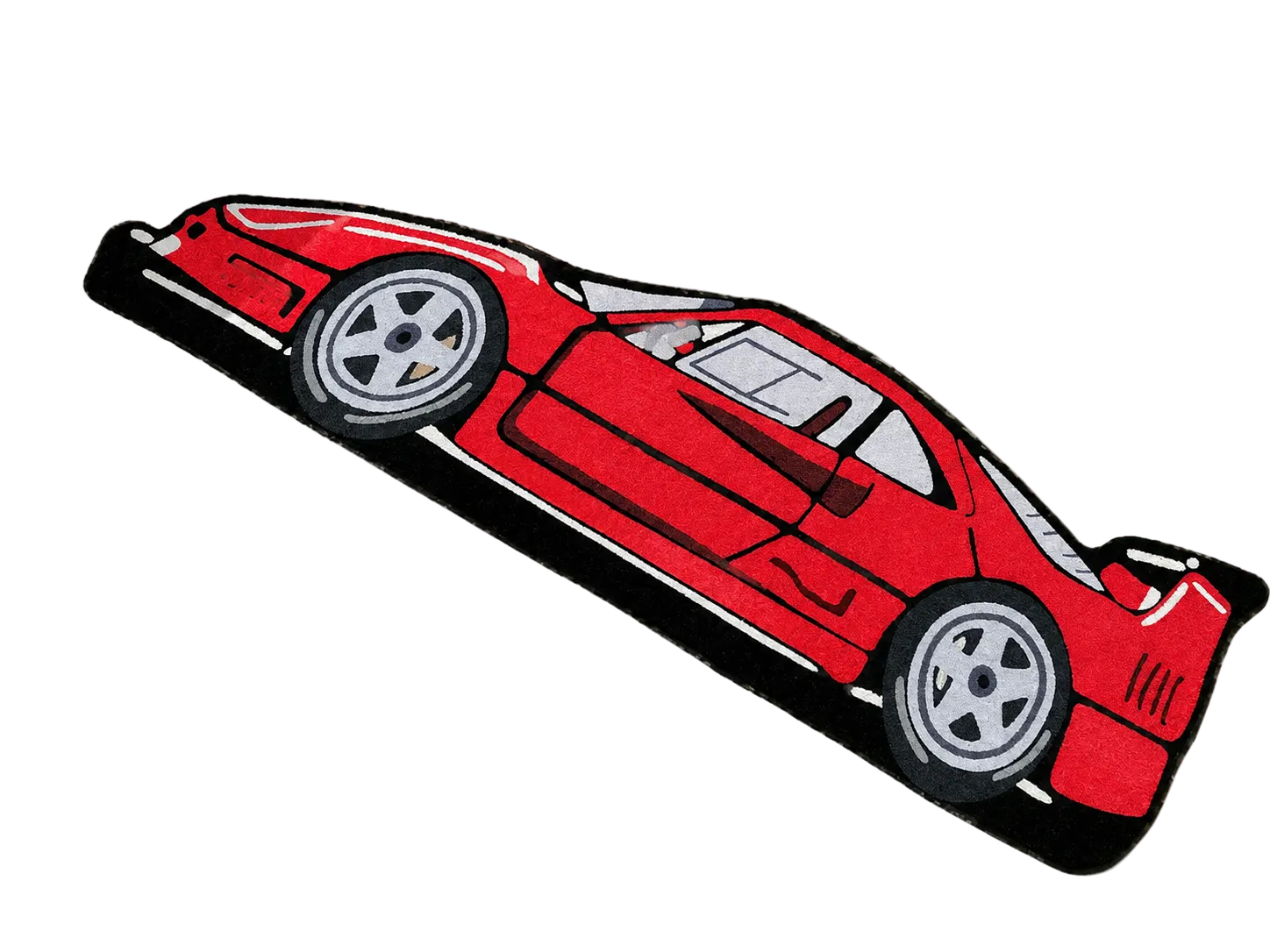Ferrari F40 Red Legend Rug