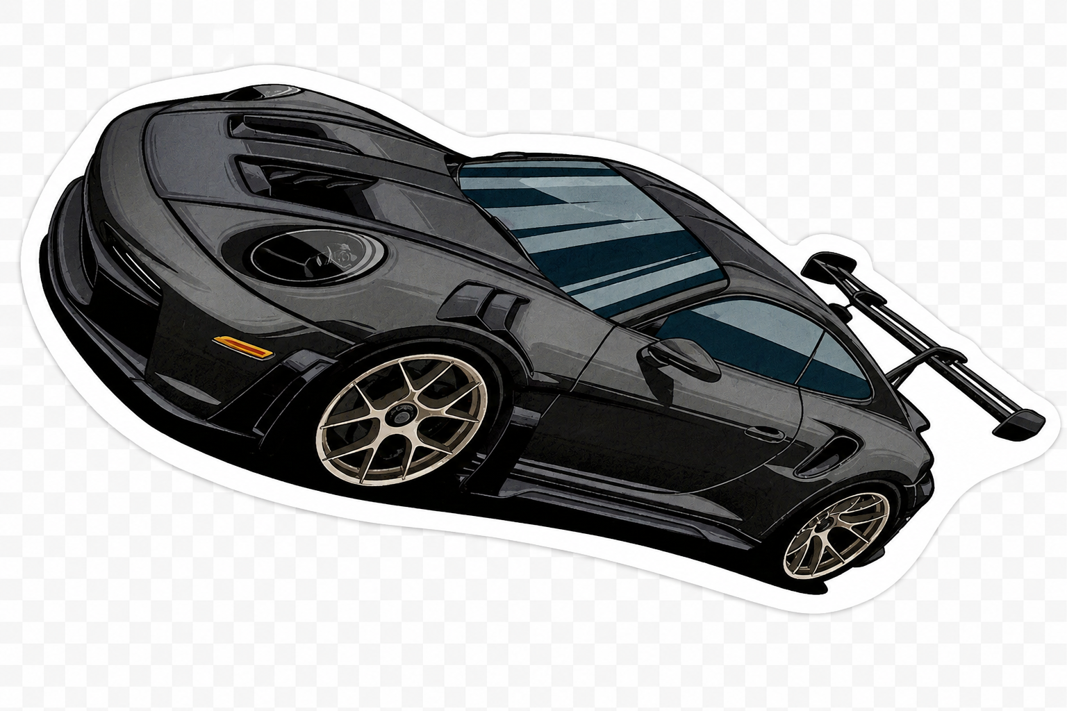 Porsche GT3 RS Midnight Aero Rug