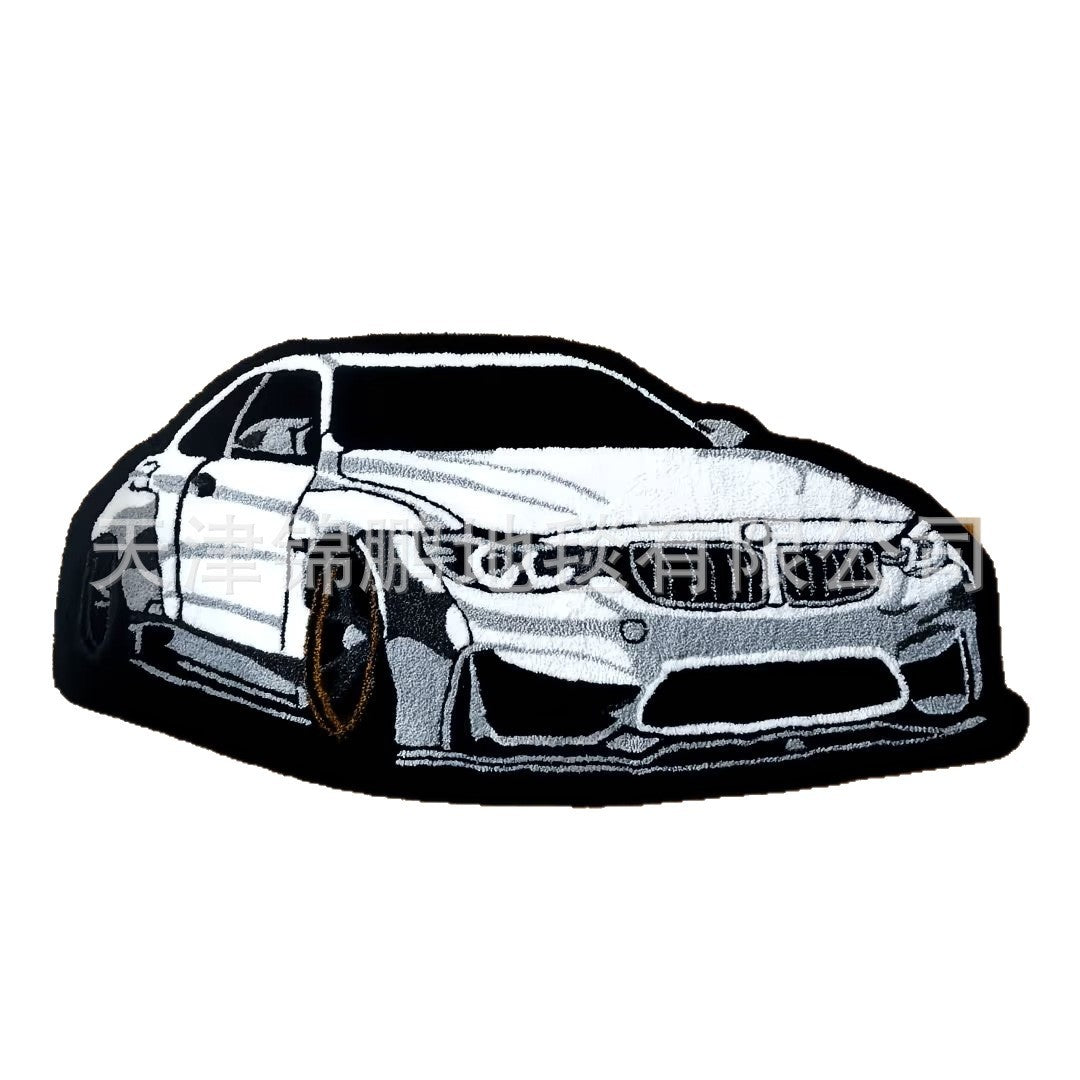 Cross-border temu car floor mat for living room, cashmere water-absorbing, non-slip, dustproof floor mat, bedroom bedside cooling mat
