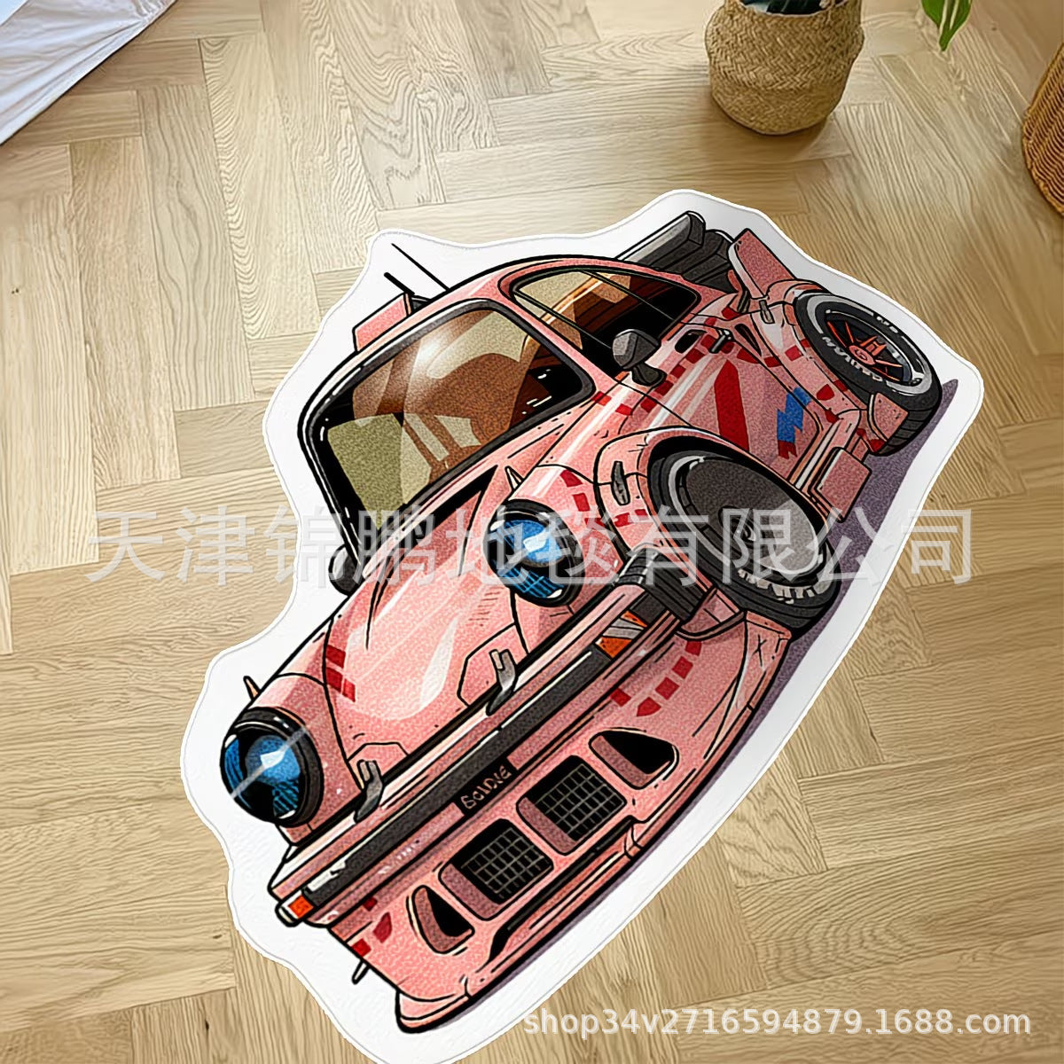 Cross-border temu car floor mat for living room, cashmere water-absorbing, non-slip, dustproof floor mat, bedroom bedside cooling mat