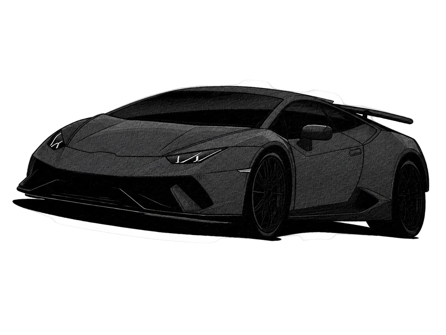 Lamborghini Huracán Midnight Shadow Rug